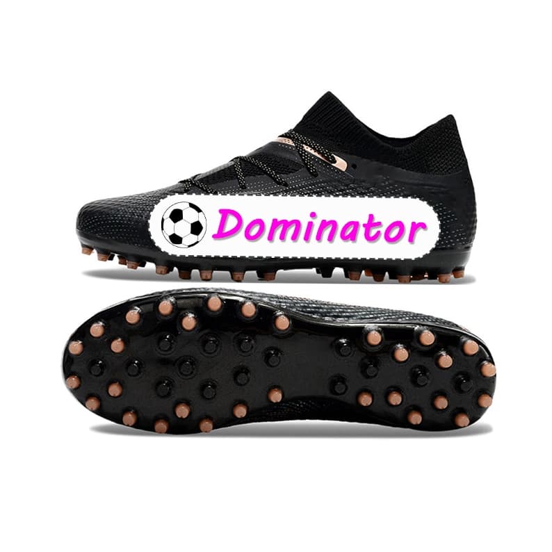Chuteiras Masculinas Para Campo , Calçados Esportivos AG MG Originais , Tênis De Futebol Branco , Preto E Rosa