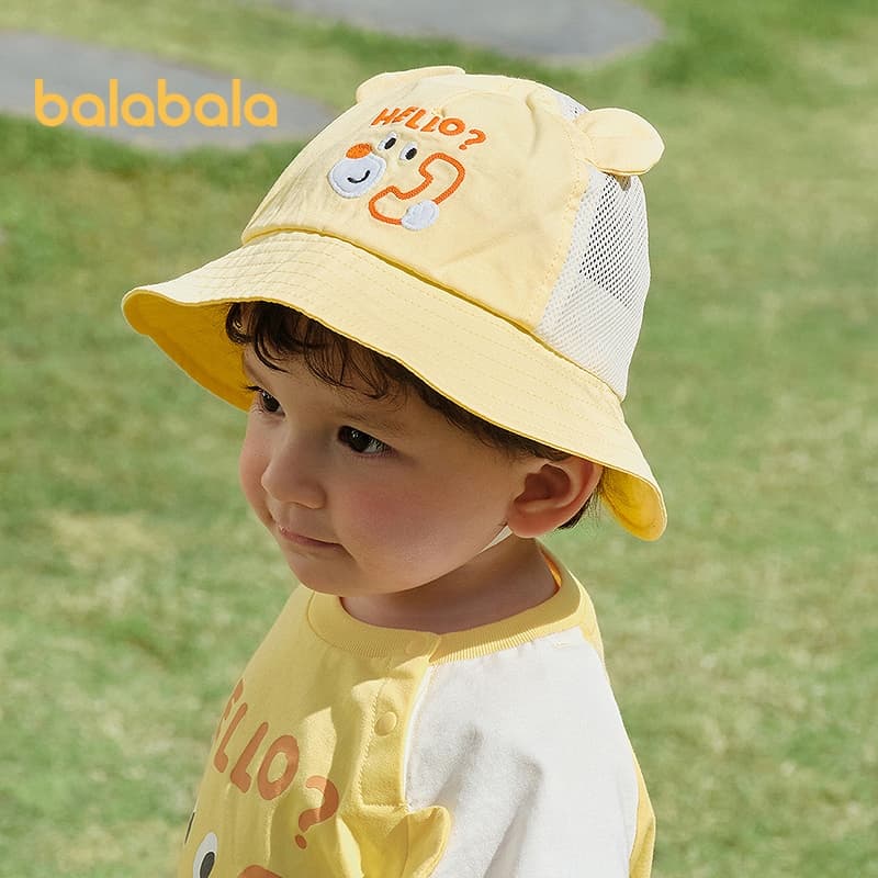 balabala 2026 Verão Novas Meninas Chapéu Guarda-Sol Boné De Proteção Ao Ar Livre Doce Moda Chapéus Bonitos Para Praia Fé
