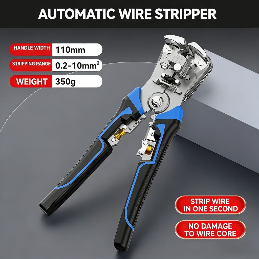 Descascador de fio automático eletricista ferramenta especial Universal puxando fio corte ferramenta útil nova Multi-fun