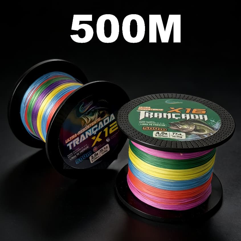 Golaluz 12/16 Fios 300/500M Multifilamento Praia/Barco Linha De Pesca PE Trançado Multicolorido 25-161LBS PE X12 X16