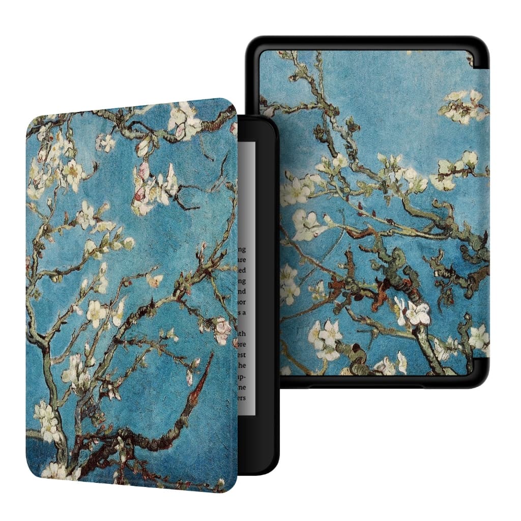 Capa De Couro Magnética Com Auto Sleep/wake up Para Kindle 10th J9G29R 2019 - em diversas estampas
