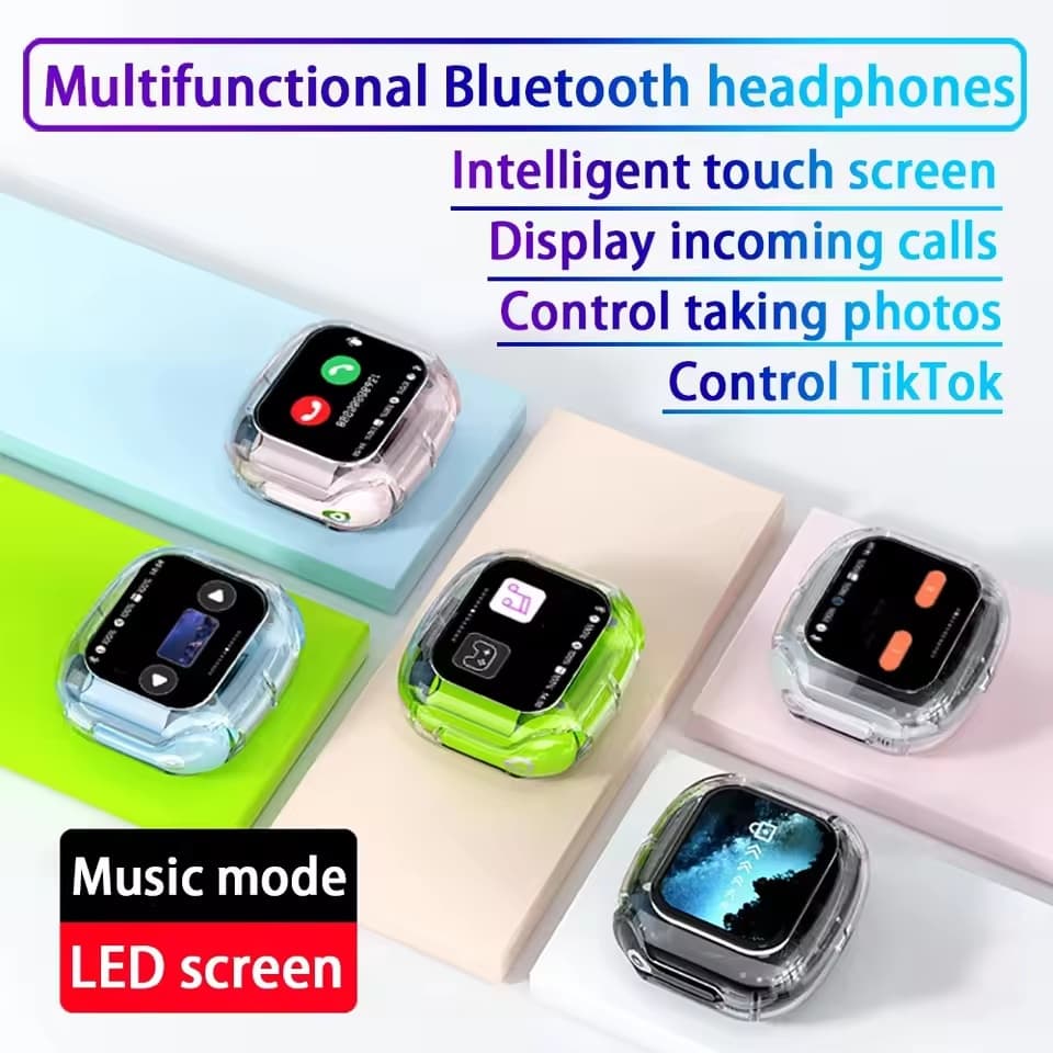 Novo ANC Redução De Ruído Touchscreen Fones De Ouvido BT 5.4 Alta Fidelidade Estéreo Sem Fio Fone Intra-Auricular Cor Ch