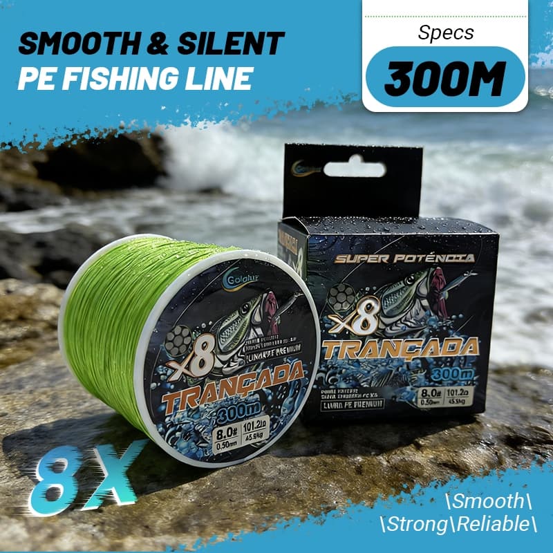 Linha de pesca PE-300M-8X