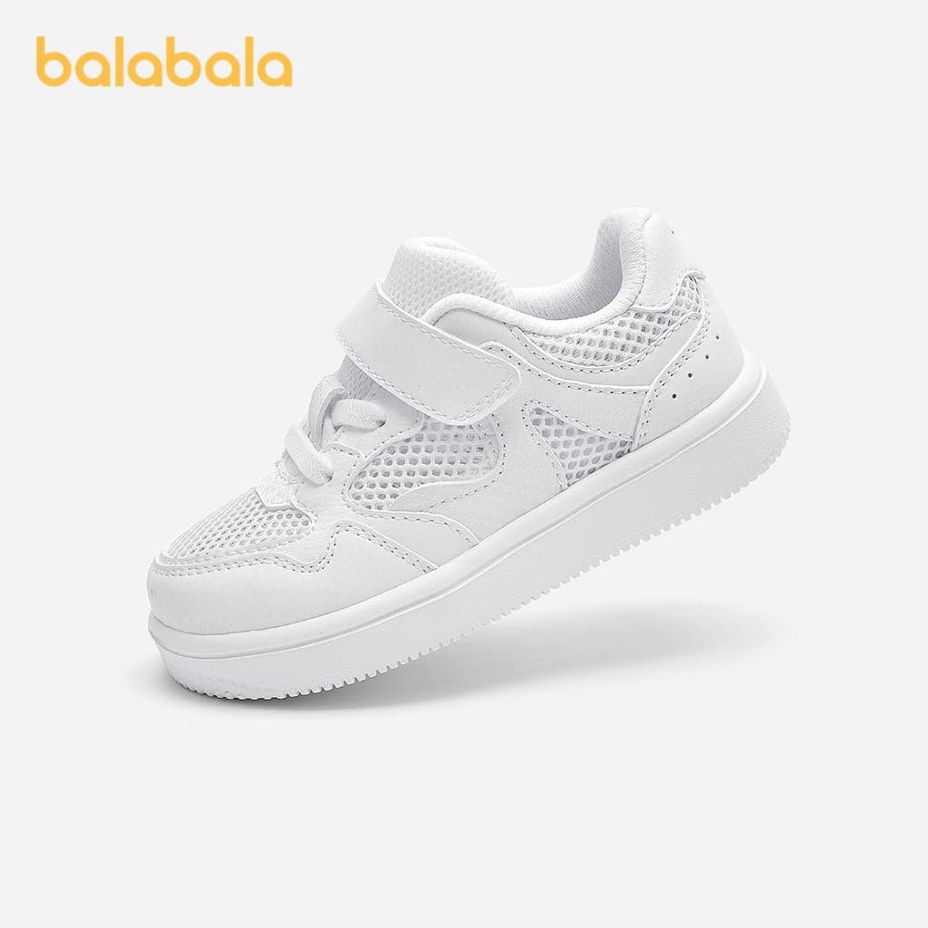 balabala 2026 Verão Novos Meninos Meninas Sapatos Brancos Casuais Tênis De Cano Baixo Frescos Para Crianças Desgaste Esc