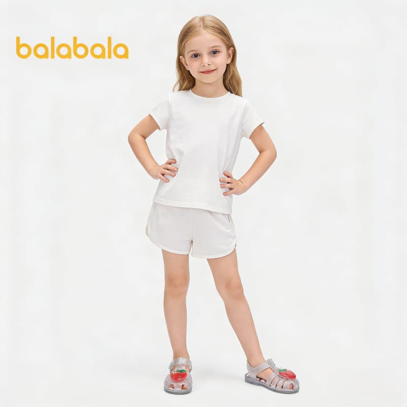balabala 2026 Verão Novas Meninas Sandálias De Geléia Respiráveis Doce Transparente Moda Sapatos De Praia Bonitas Para F