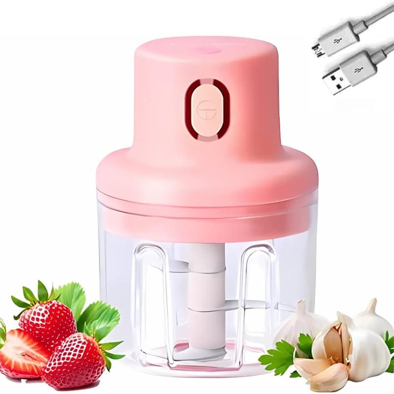 Mini Processador De Alimentos Elétrico USB Triturador De Alho E Cebola [PRONTA ENTREGA]