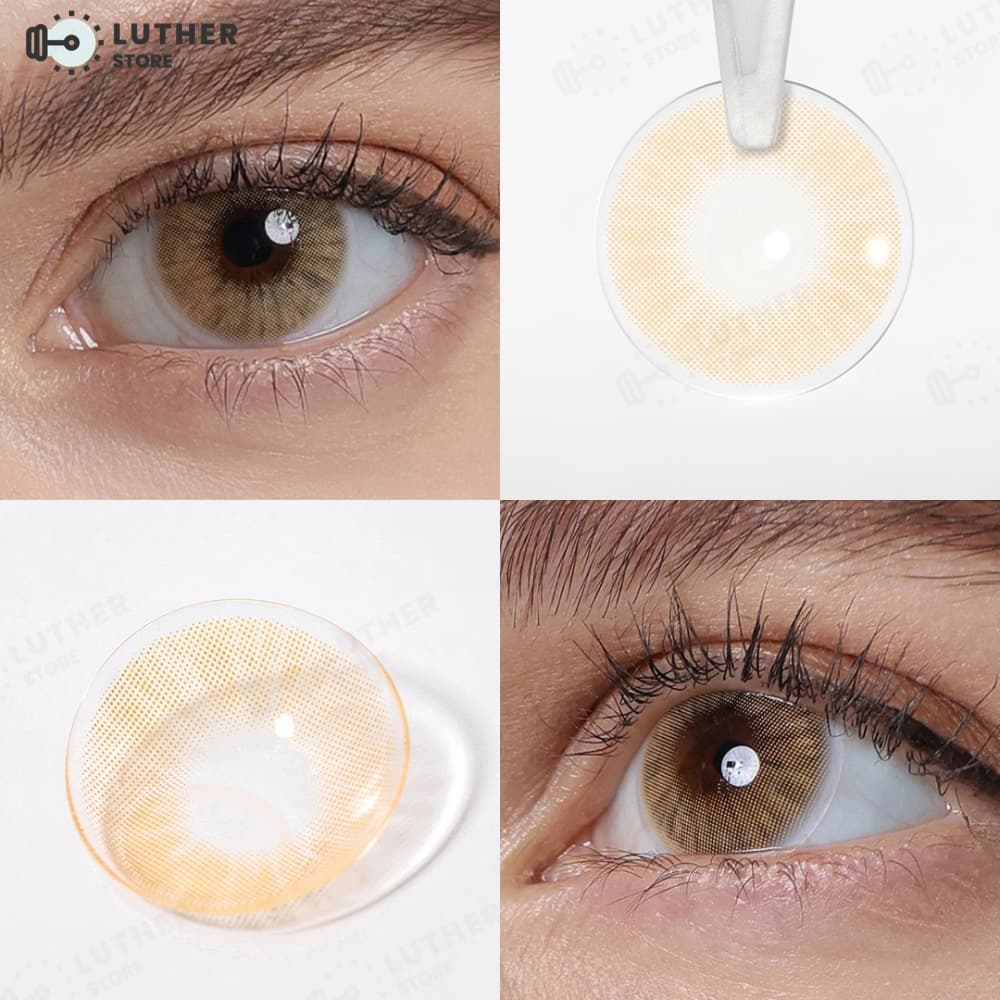 Lentes de contato coloridas 2 peças conjunto lentes de contato coloridas cosméticas olhos marrons