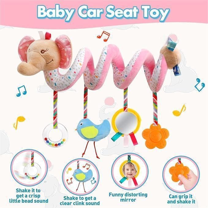 Centopéia Espiral De Pendurar Brinquedo/Carro De Pelúcia Colorido Chocalho Bebê /