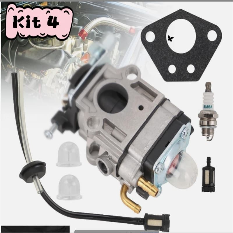 Carburador + Vela para Roçadeira Gasolina Terra 42/43/51/52cc