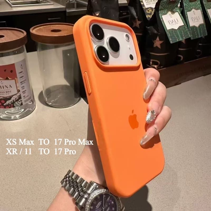 Capa De Telefone De Silicone Fosco De Cor Sólida Compatível Com iPhone 11 XR XS Max TO 17 Pro/Max Modificar Traseira