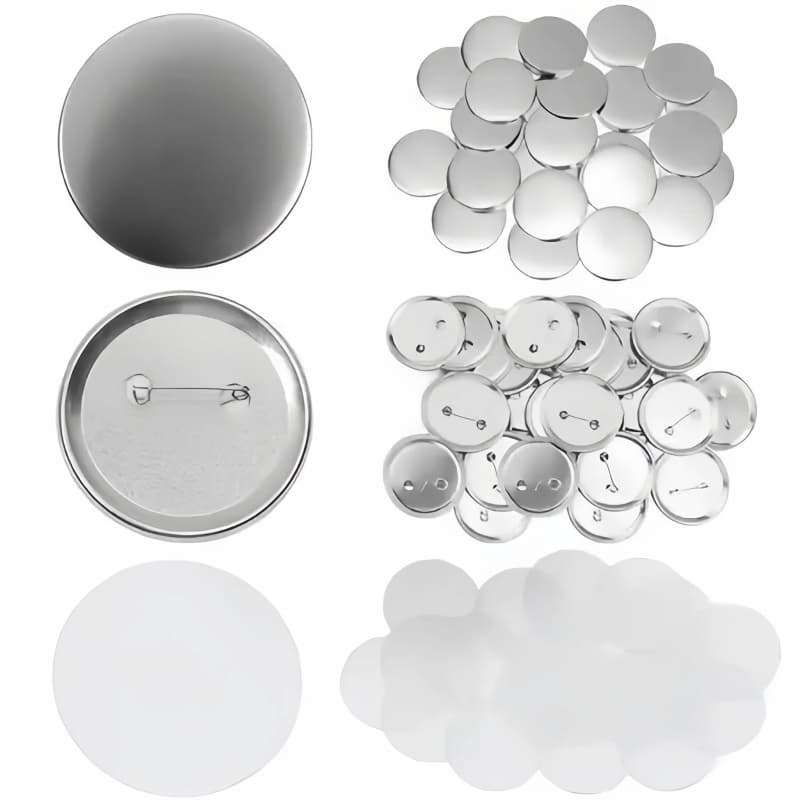 Kit 100 Bottons 32/44/58mm p/Personalização – Máquina Insumos Matriz
