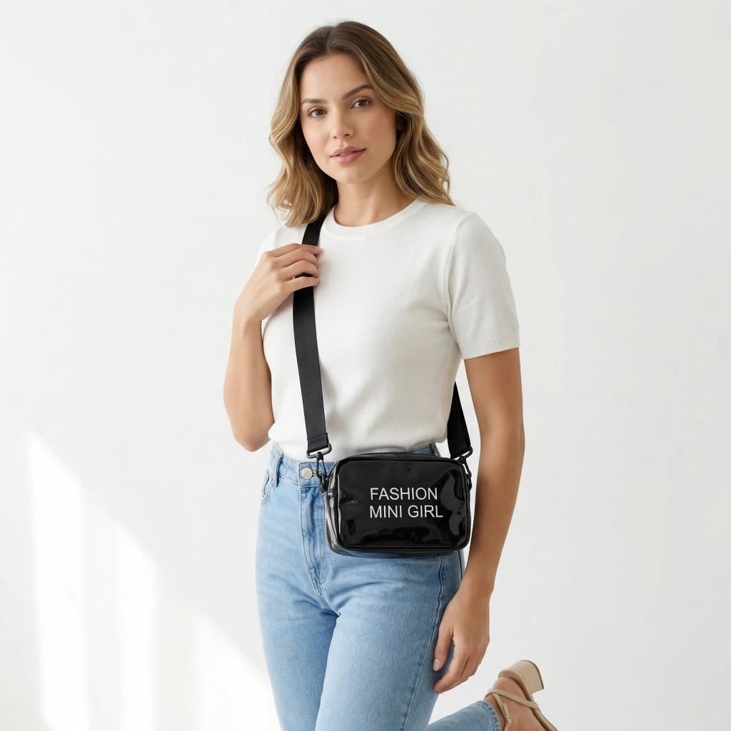 Bolsa Transversal Transparente de Gel CHENXIAOHONG, Bolsa de Ombro Moderna para Mulheres, Nécessaire, Bolsa Transversal