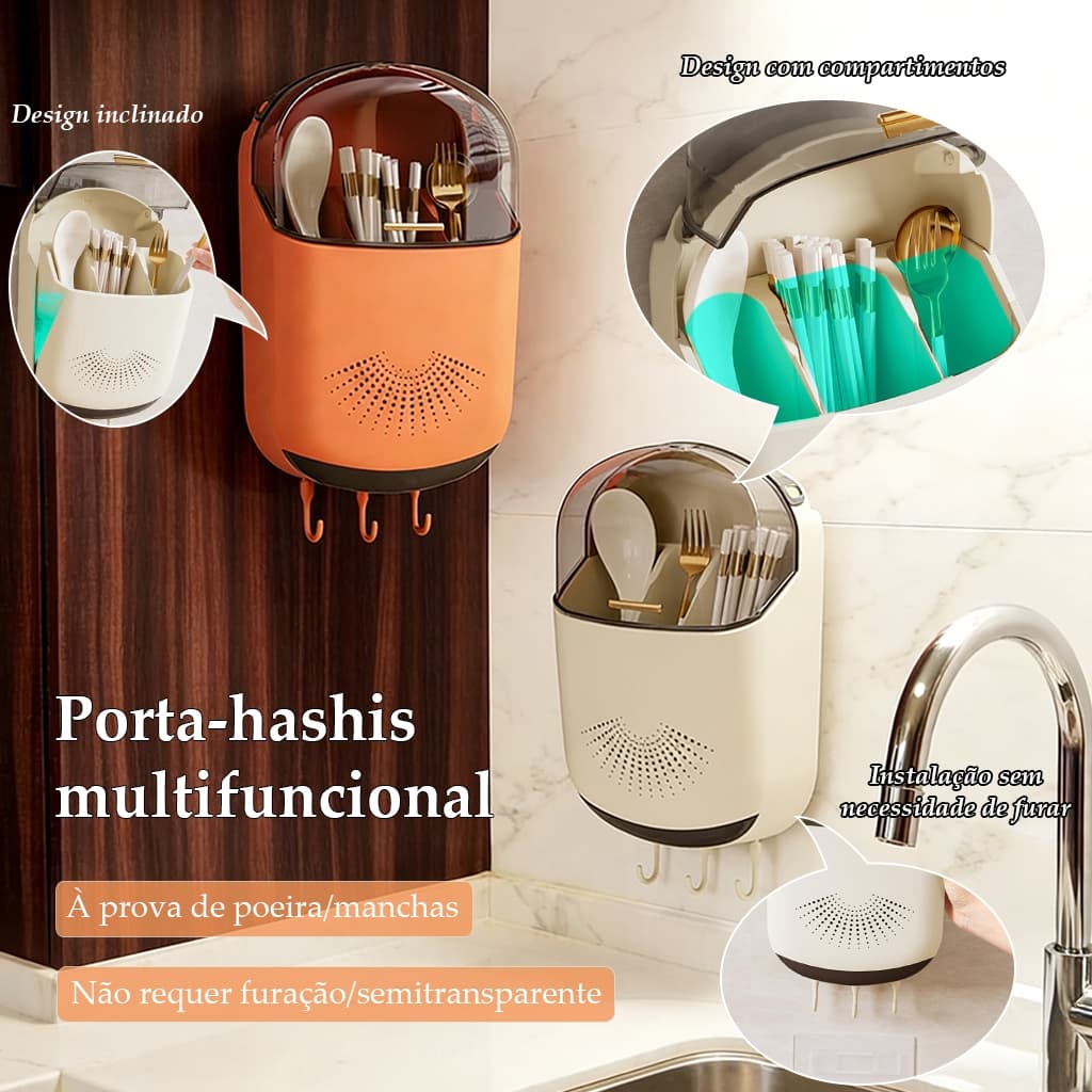 Caixa Organizadora De Talheres De Cozinha Com Tampa, Para Guardar Pauzinhos/Facas, Garfos/Colheres