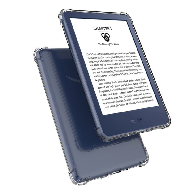 Capa Protetora Anti-Queda Soft TPU Transparente Para Kindle 6,0 Polegadas 2019-2024 10ª 11ª 12ª Geração