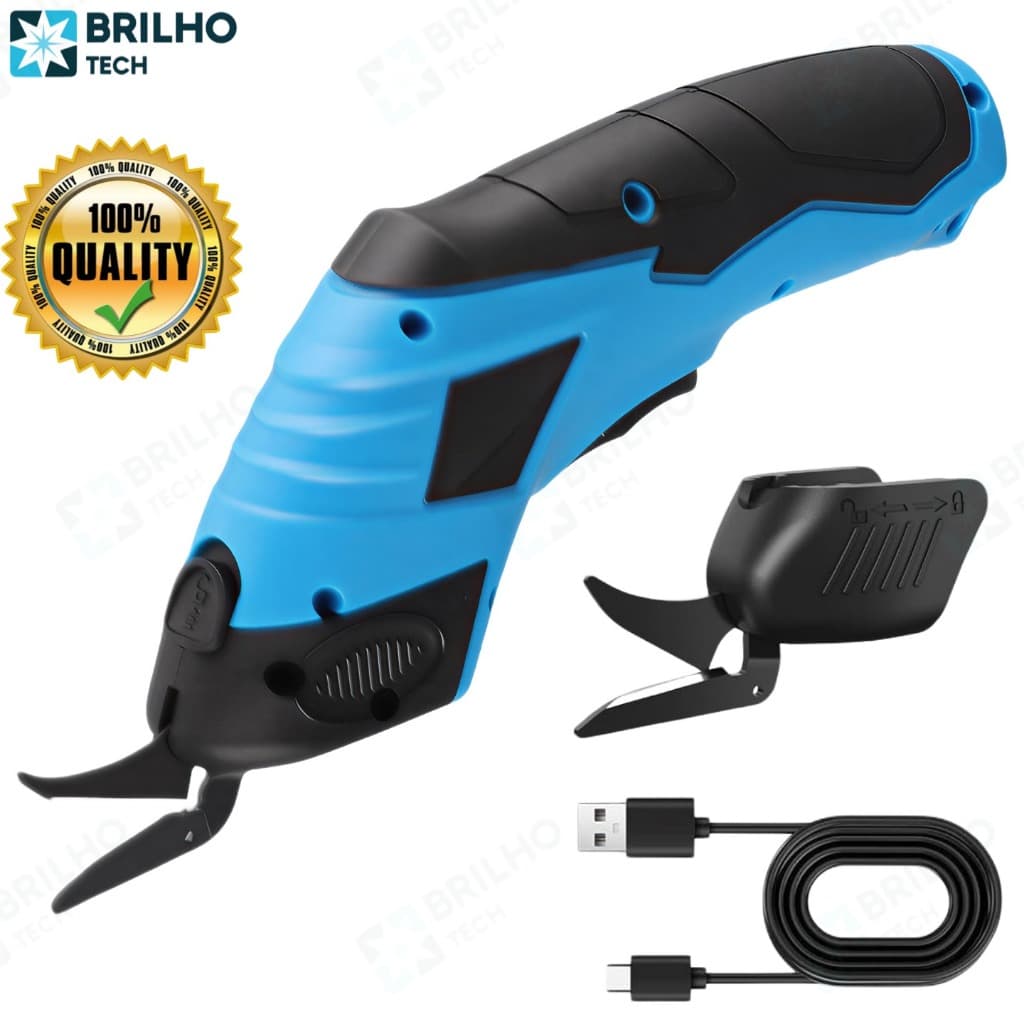 Tesoura Elétrica Para Tecidos Usb Recarregável 12v Bivolt-BRI