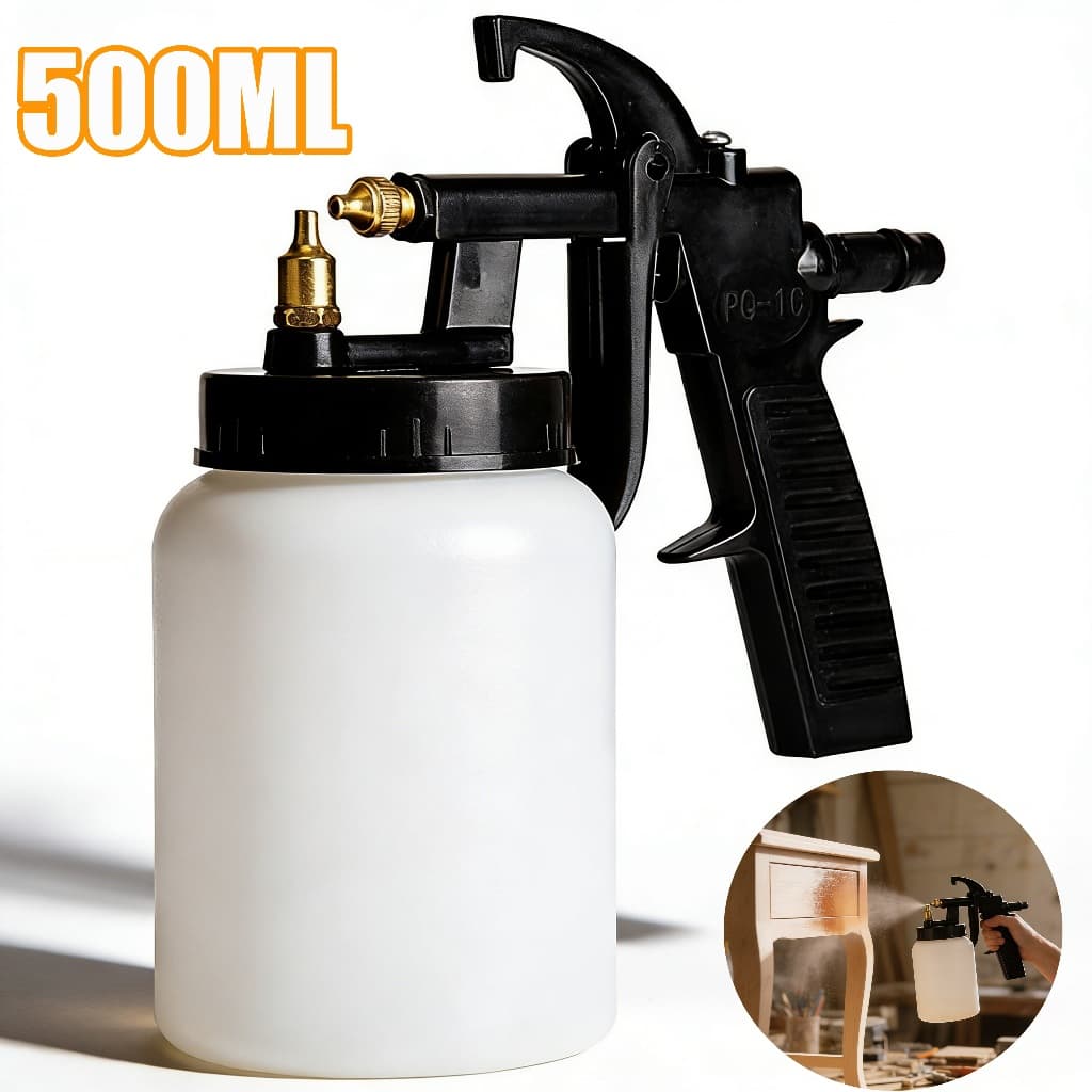 Pistola Pintura AR DIRETO 500ML Profissional Lanternagem Oficina Retoque Bico