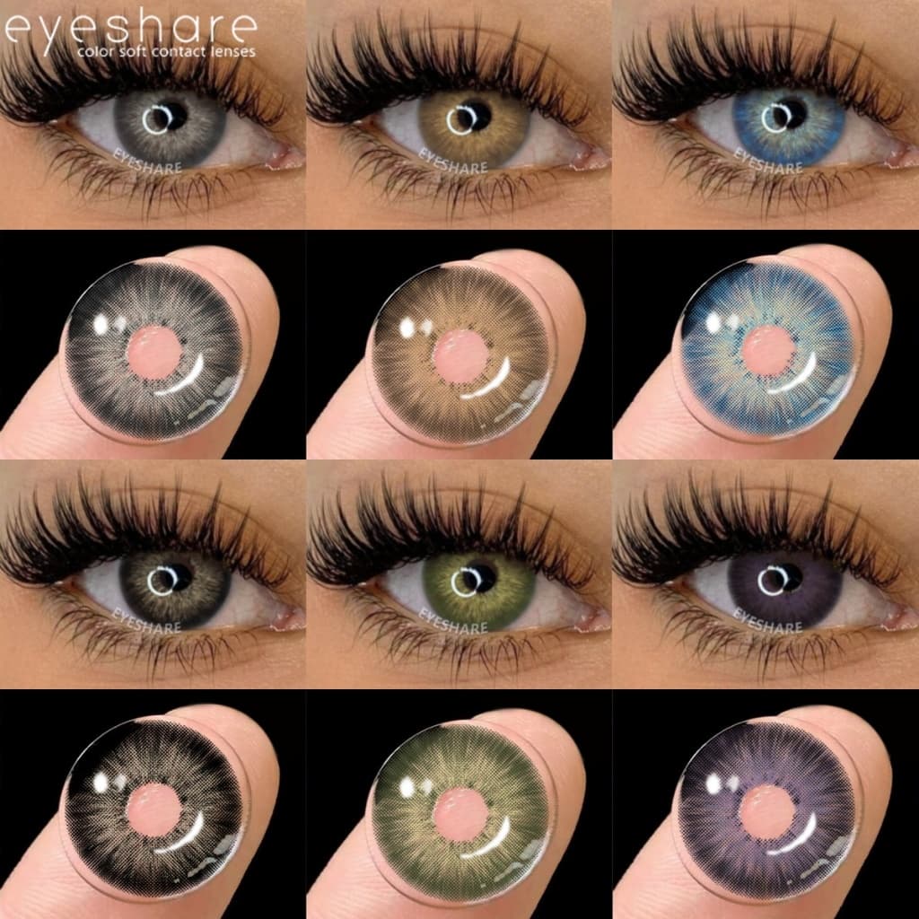 EYESHARE 1 Par De Lentes De Contato Pattaya Azul Verde Cinza Cores Contatos Para Olhos Maquiagem Cosméticos Navio Do Bra
