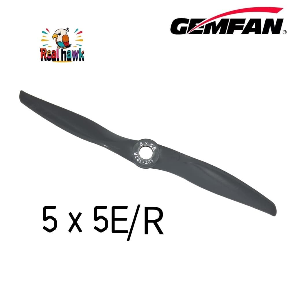 1 Peça Hélice GEMFAN VORTEX 5x5E/R CCW/CW Nylon Fibra de Vidro para Avião RC Asa Fixa Elétrico