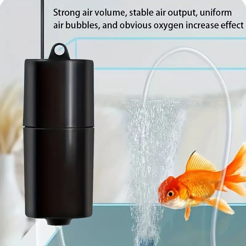Bomba De Oxigênio/Ar Compressor Filtro USB Portátil Para Aquario De Peixes 12v Silencioso Carna
