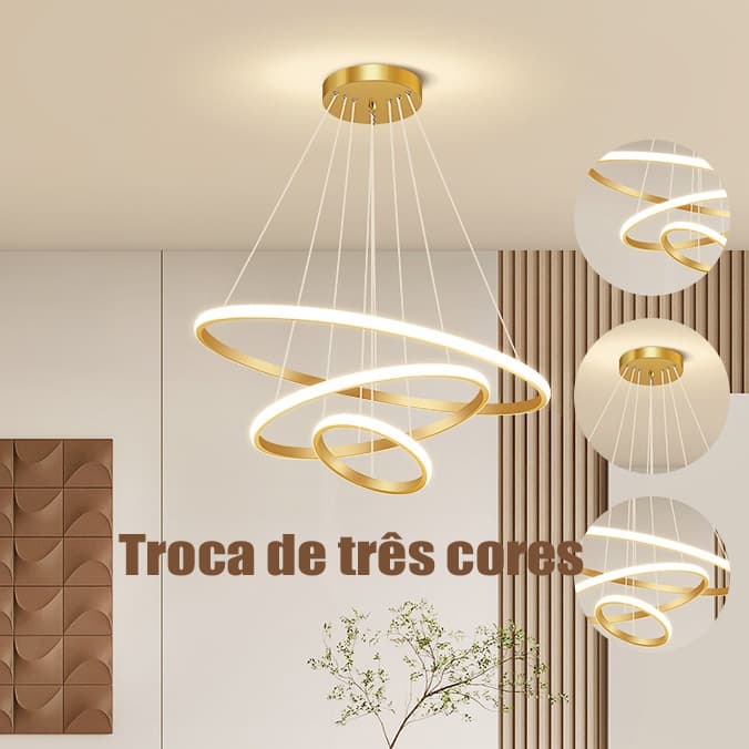110-220V Lustre pra sala de jantar Lustre De Teto Nórdico De Luxo Lustre Para Sala De Jantar e Estar