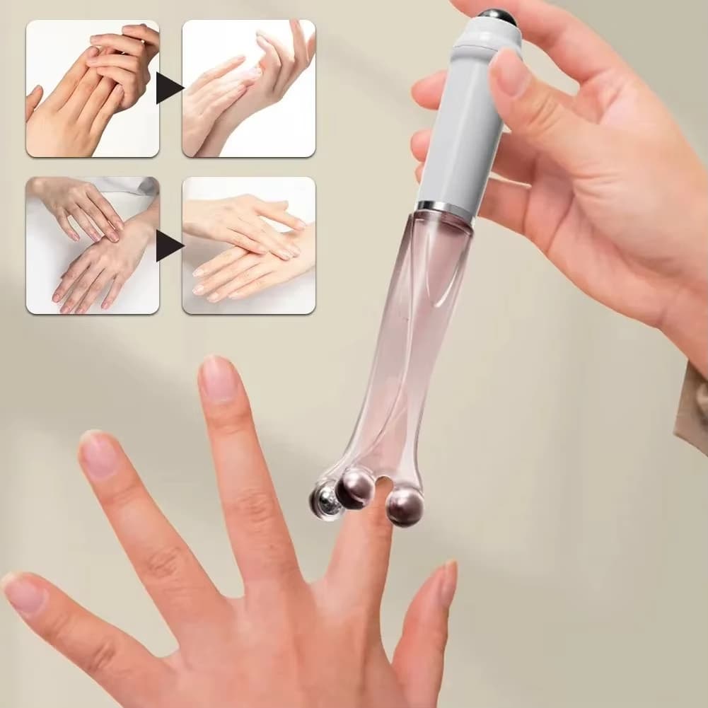 Rolos Massageadores De Ponto De Acupuntura Para Articulações De Dedo , Massageador Portátil De Pontos Mãos , Aliviar O