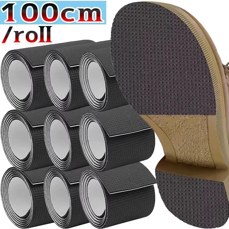 1 Rolo Grosso Antiderrapante Resistente Ao Desgaste Sapato Sola Adesivo Mudo Almofada Palmilhas Reparação Wearable Almof