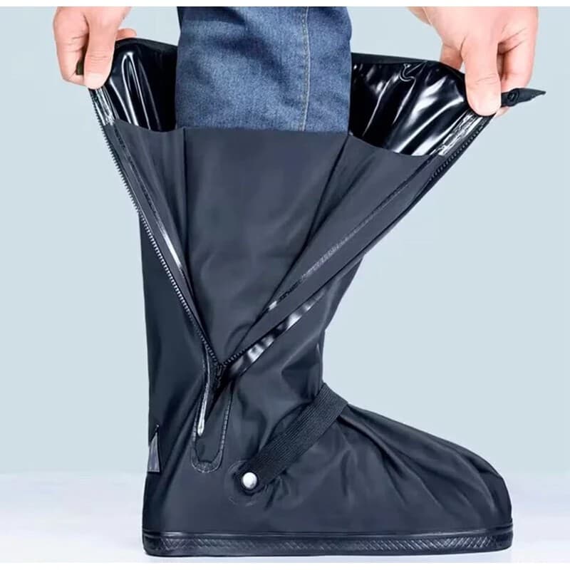 Promoção de capa de chuva de tênis impermeável antiderrapante para homens e mulheres de tubo alto