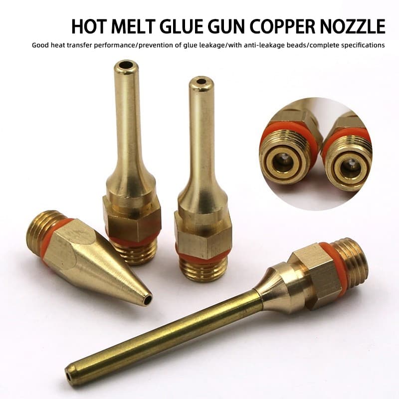 Pistola De Cola Quente Bico De Cobre Alongado Substituir Acessórios 2.0/3.0mm