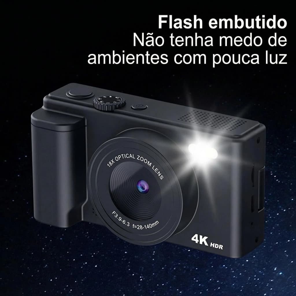 Câmera Flip CCD Preta