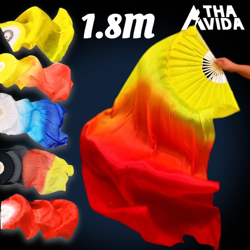 Ventiladores De Dança Do Ventre Véu De Bambu Ventilador De Seda DIY 1.8M Apenas 1PCS