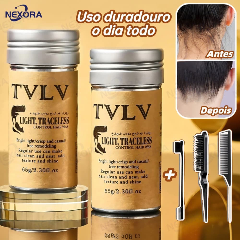 Bastão de Cera para Cabelo Anti-Frizz Frizzy Hair Tidying Creme Suavizante Styling Stick de Cera para Cabelo Sólido