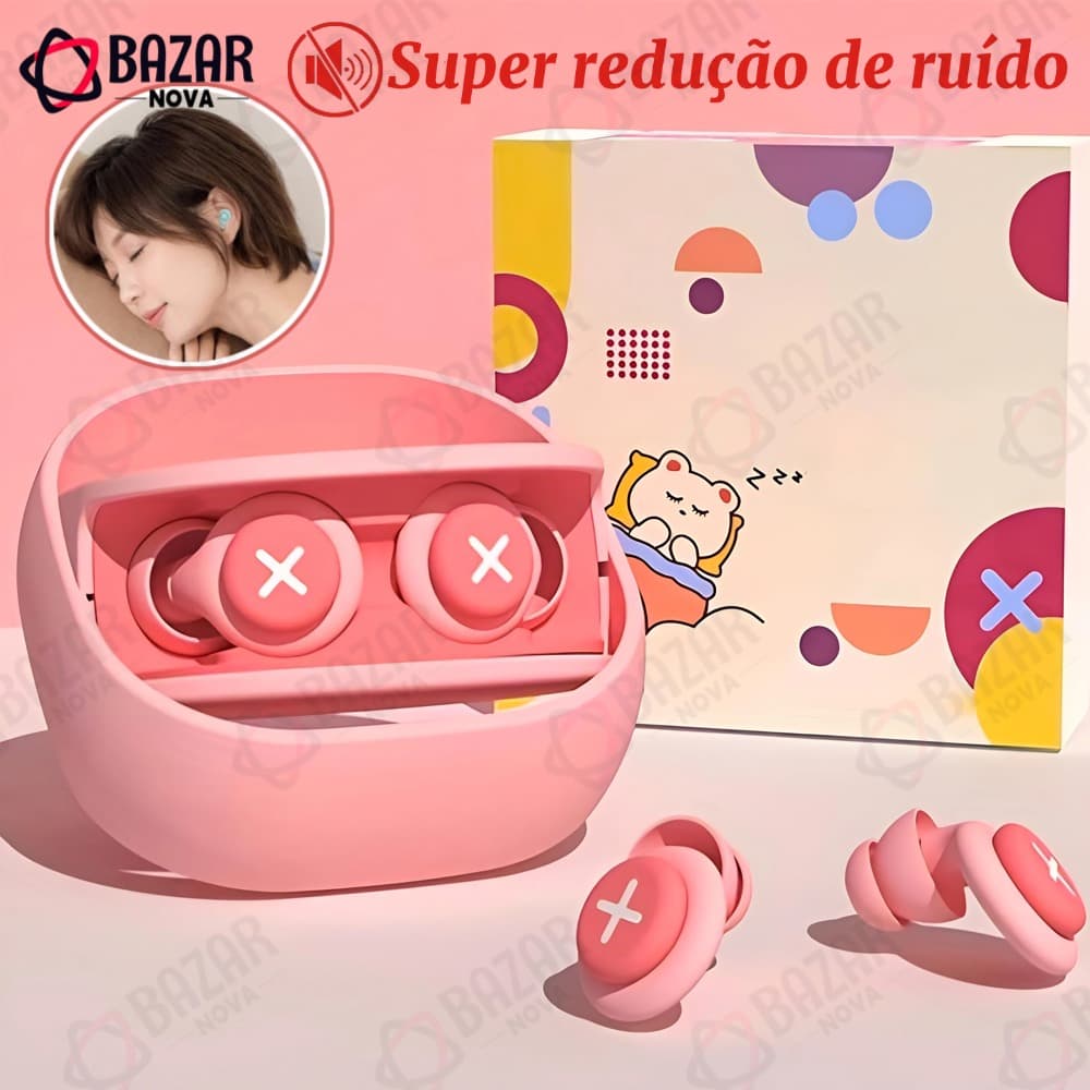 Tampões Auriculares De Silicone Isolamento Acústico Redução De Ruído Com Esponja Macia Protetor Auricular
