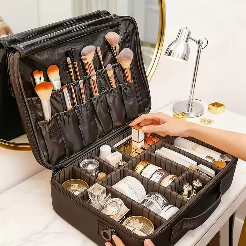Maleta Maquiagem Mochila Maquiador Manicure Viagem Profissional