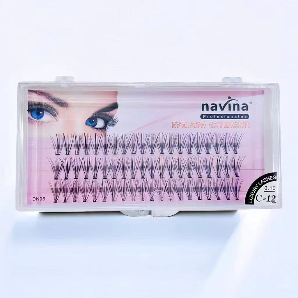 Navina 3D Volume Cílios Postiços 60 Pacotes Extensão De Vison Natural Individual 10D Cluster