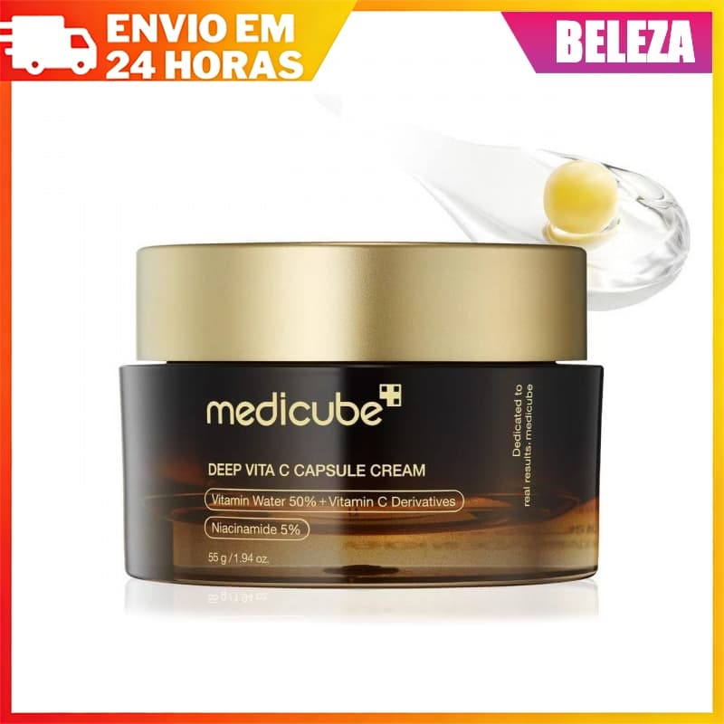 Medicube Deep Vita C Capsule Creme Iluminador Firmador Barreira Da Pele Vitamina Facial Cuidados Com A 55ml