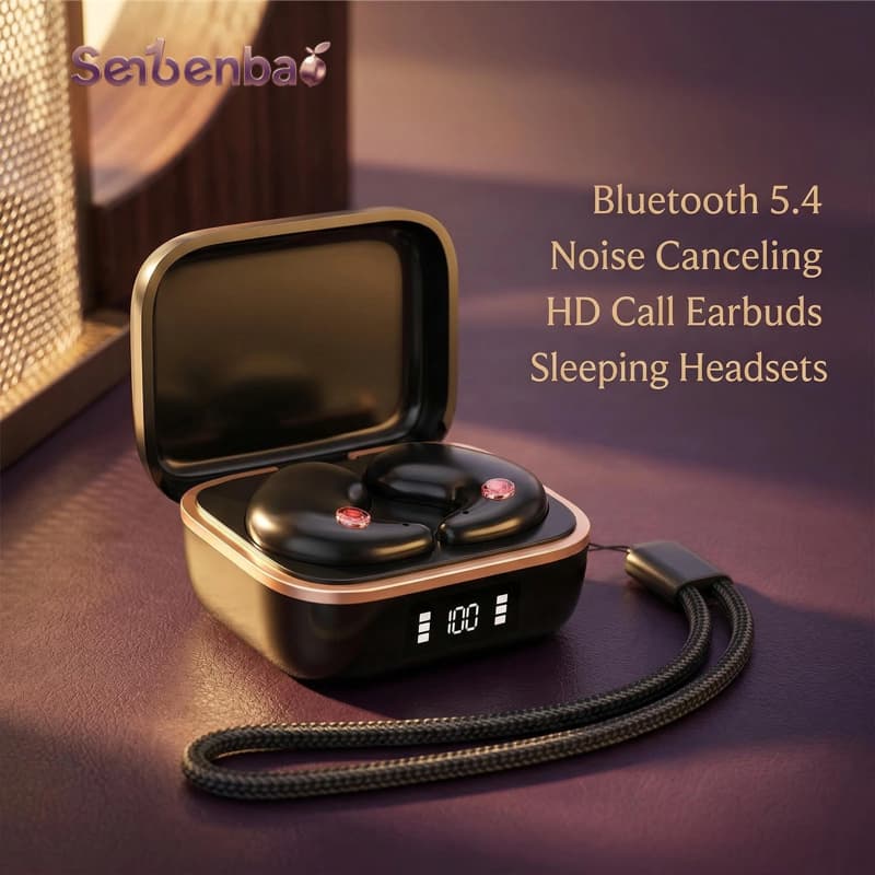 SENBENBAO Mini X55 PRO Invisível Sono Fones De Ouvido Sem Fio Esporte Bluetooth Estéreo De Carregamento ENC