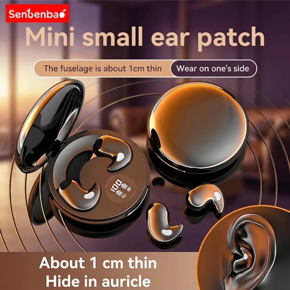 Senbenbao X55 Max Dormir Fones De Ouvido Sem Fio Mini Para Trabalho Bluetooth Fone Estéreo Escondido
