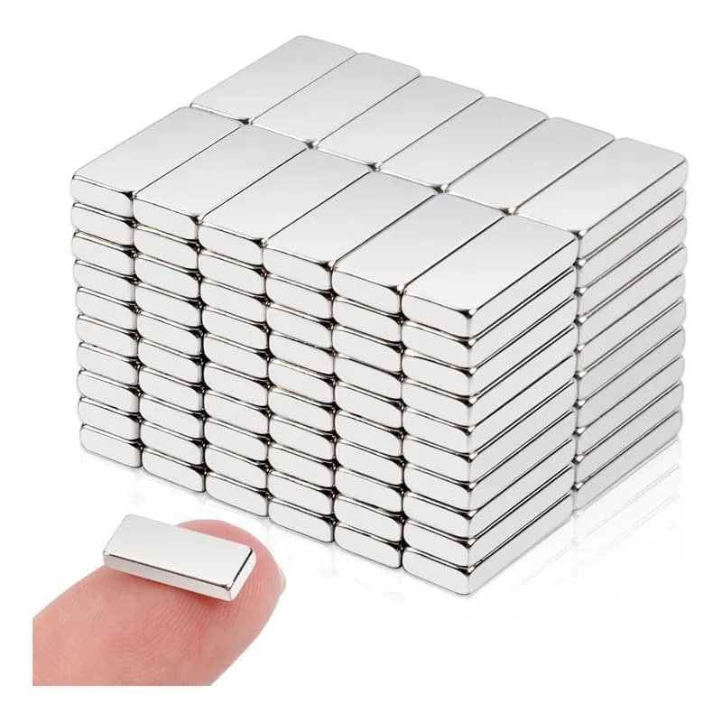 Ímã De Neodímio Quadrado De 100 Pcs De 20x4x2mm N42
