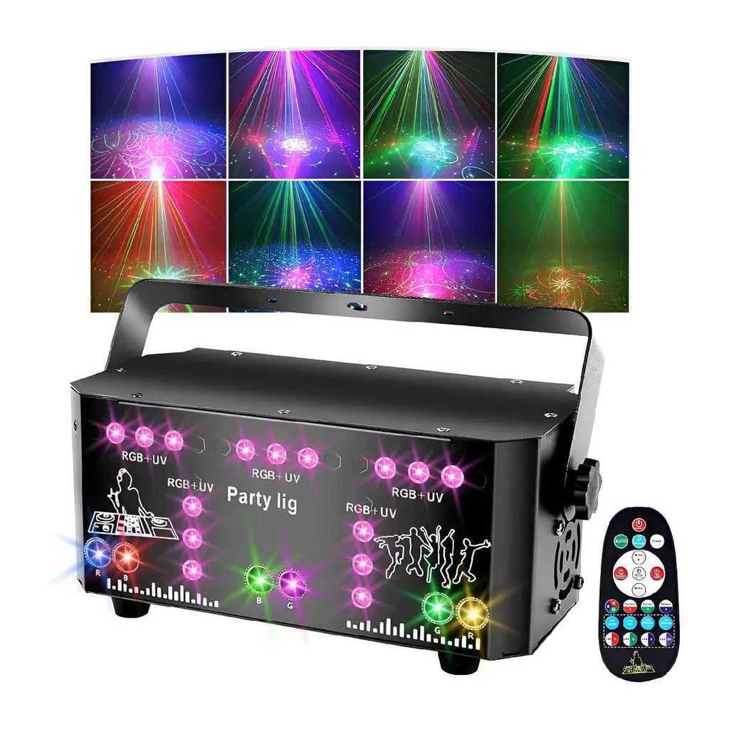 Laser show Dj Palco 21 luzes Para Festa Com Lentes Modernas