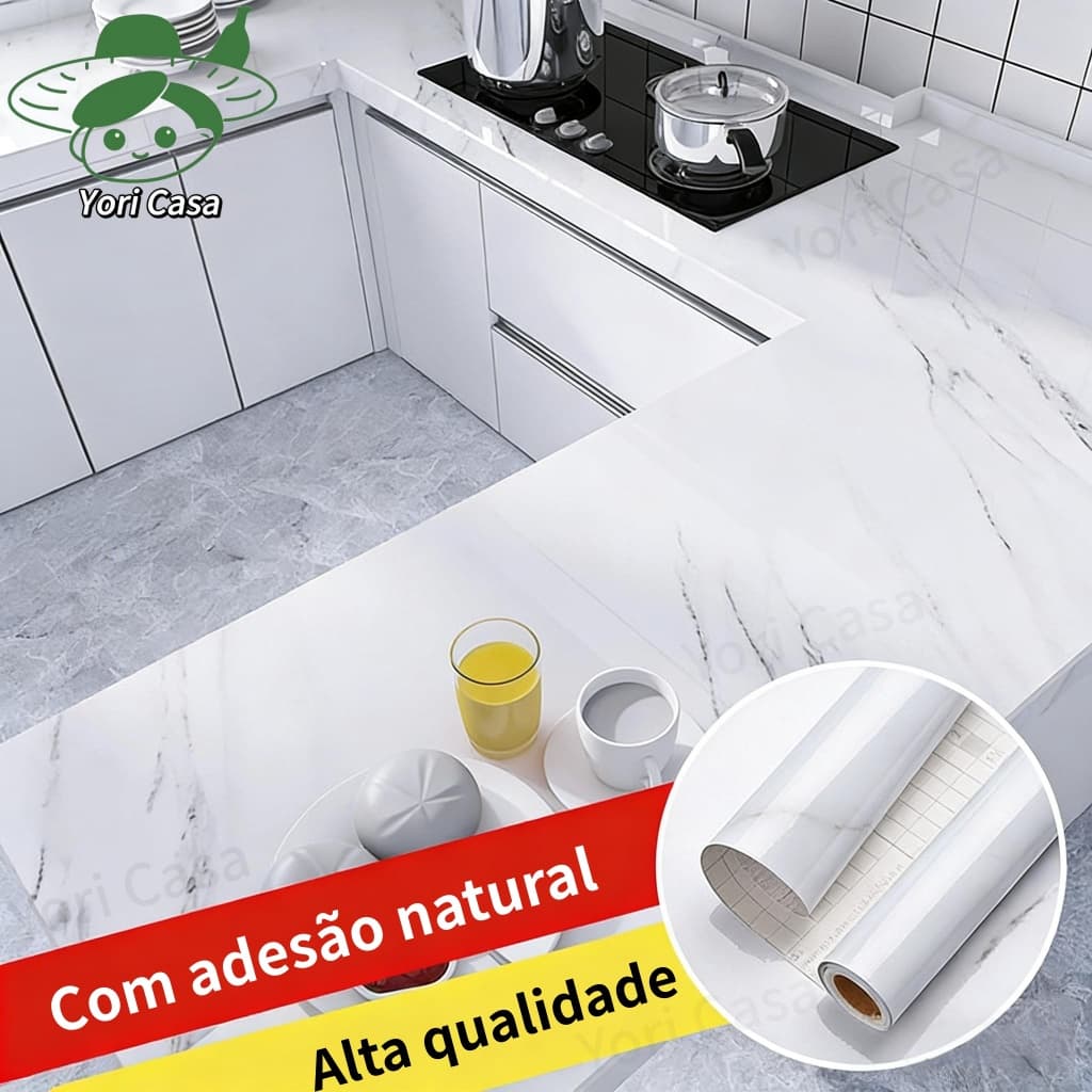 Adesivos de cozinha Resistente a Agua/Óleo/Fogo/Alta Temperatura - Usável em fogão/armário/porta Inovação com Filme hot
