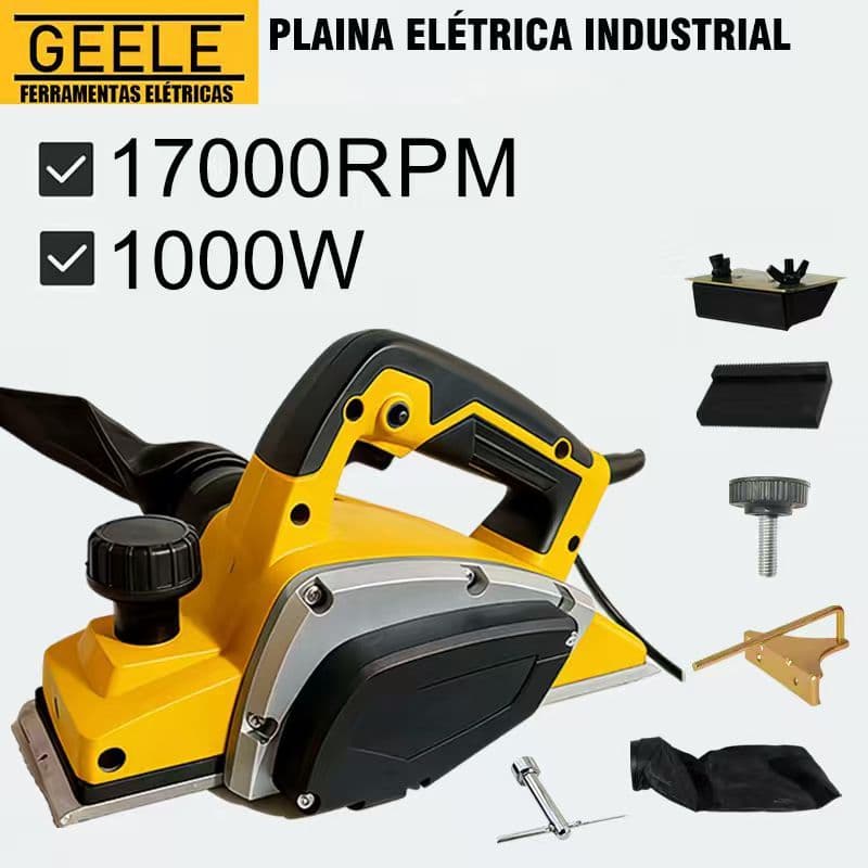 Manual De Plaina Elétrica Industrial Profissional 1380W 80mm 110V Ou 220V