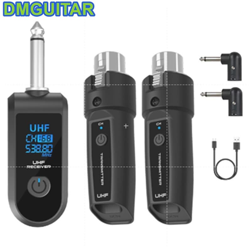 K1-1 2.4Ghz Transmissor Receptor Sistema De Microfone Para Guitarra Amplificador Mixer Dinâmico