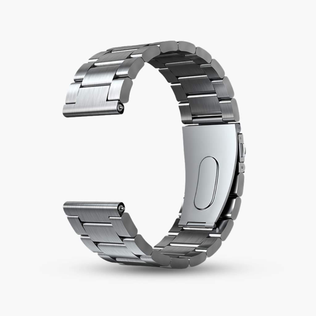Pulseira De Relógio De Aço Inoxidável Haylou | Correia De Metal De Liberação Rápida Durável E Confortável