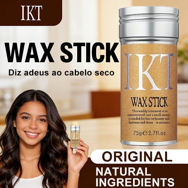 Bastão De Cera De Cabelo IKT Original Para Cabelos Secos E Cacheados , Perucas , Macio , Portátil Especializado 75g