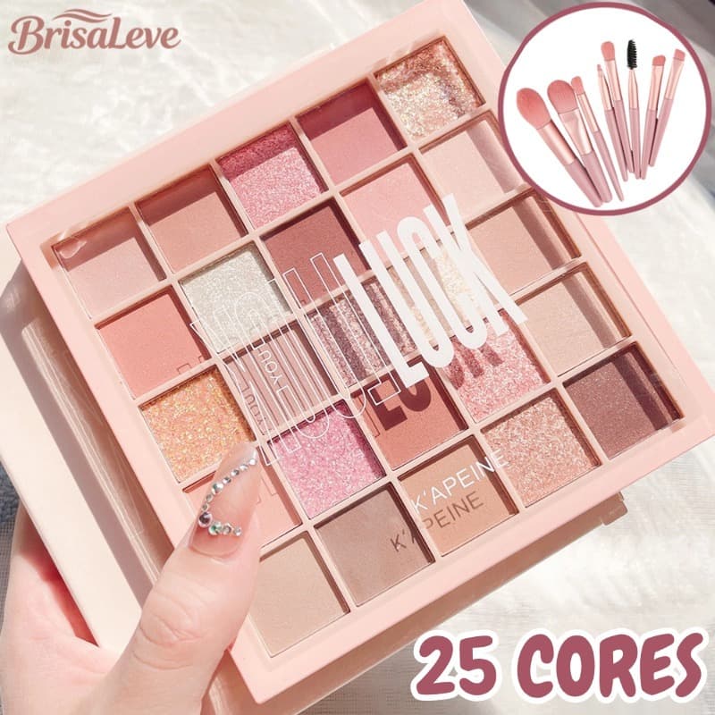 Paleta De Sombras De 25 Cores-Acabamentos Altamente Misturáveis Ultrapigmentados Foscos E Brilhantes Uso O Dia Tod-BL