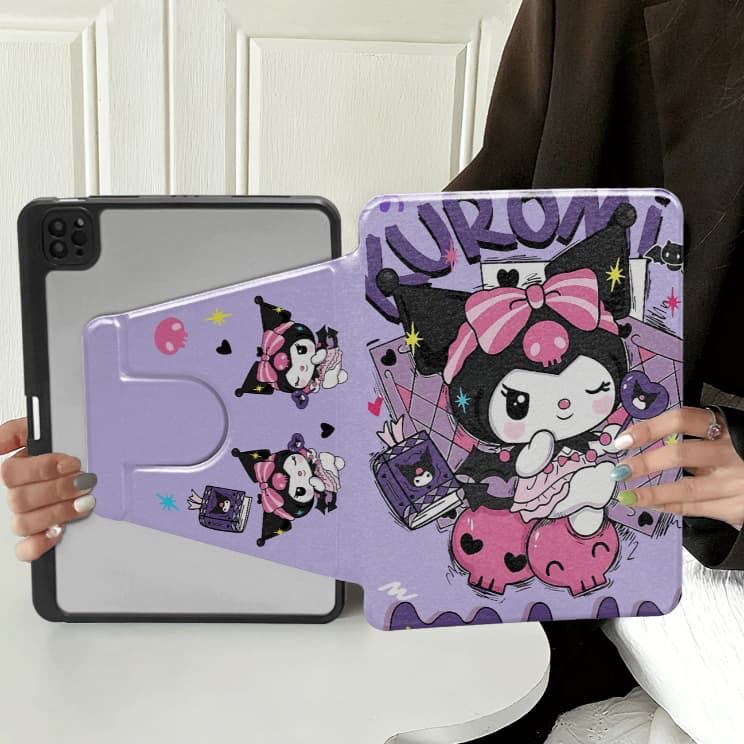 Para Xiaomi Redmi Pad 2 11'' 2025 Acrílico De Alta Qualidade 360 ° Rotation Cute Cartoon Tablet Case À Prova De Choque