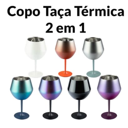Copo De Coquetel 2 Em 1 414ML Vinho Removível Forma De U Isolamento Duplo Café Com De Aço Inoxidável