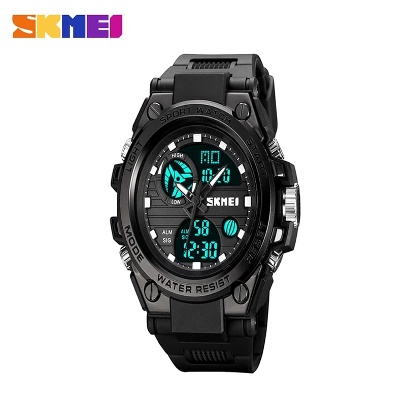 SKMEI Homens Mulheres Dual Display Relógio Estudante Clássico À Prova D'água Digital Sports Watch Casal Eletr