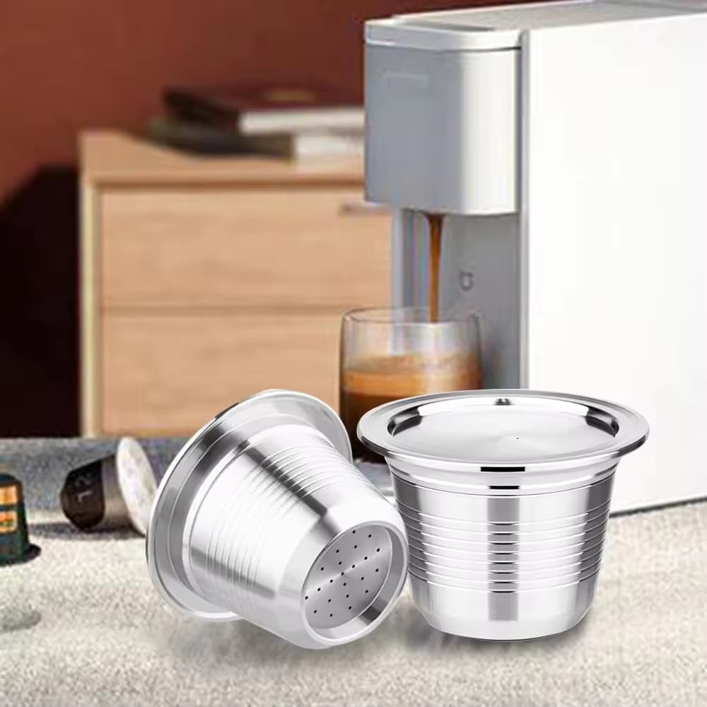 Cápsula De Café Reutilizável Filtros De Aço Inoxidável Crema Pods Para Máquina Nespresso Xiaomi