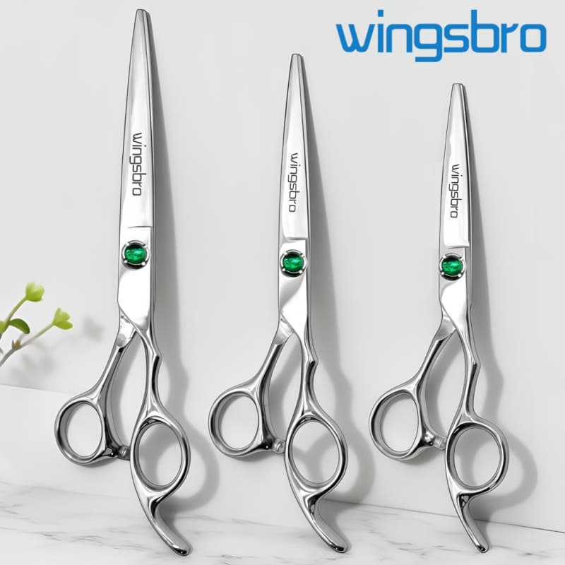 Wingbro 6/7/8 Polegada Tesoura De Barbearia Cabeleireiro Afiada Corte De Cabelo Profissional Ferramentas De Barbeiro